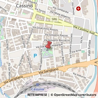 Mappa Via Giuseppe Verdi, 301, 03043 Cassino, Frosinone (Lazio)