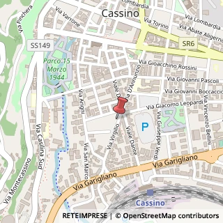 Mappa Via Virgilio, 12, 03043 Cassino, Frosinone (Lazio)