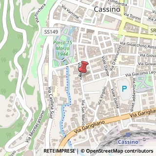 Mappa Via Arigni, 135, 03043 Cassino, Frosinone (Lazio)