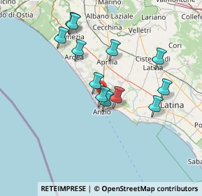 Mappa Via Nettunense, 00042 Anzio RM, Italia (13.98083)