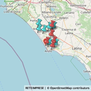 Mappa Via delle Kenzie, 00042 Anzio RM, Italia (8.98769)