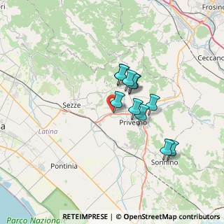 Mappa Via setina di ceriara, 04015 Priverno LT, Italia (5.37545)