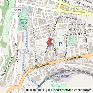 Mappa Via Virgilio, 25, 03043 Cassino, Frosinone (Lazio)
