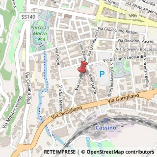 Mappa Via Virgilio,  23, 03043 Cassino, Frosinone (Lazio)