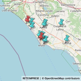 Mappa Via del Quadrato, 00042 Anzio RM, Italia (10.85917)