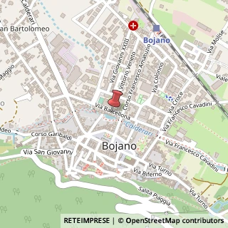 Mappa Via Barcellona, 81, 86021 Bojano, Campobasso (Molise)