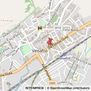 Mappa Via Colonia Giulia, 121, 86079 Venafro, Isernia (Molise)