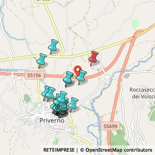 Mappa SR156var, 04015 Priverno LT, Italia (1.11034)