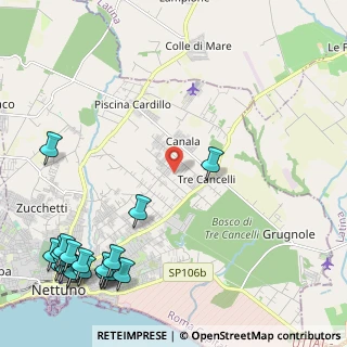 Mappa Via Campo Cerreto, 00048 Nettuno RM, Italia (3.59)