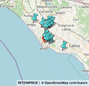 Mappa Via Nemi, 00042 Anzio RM, Italia (8.48)