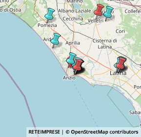 Mappa Via Nemi, 00042 Anzio RM, Italia (12.74611)
