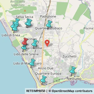 Mappa Via del Cinema, 00042 Anzio RM, Italia (2.8325)