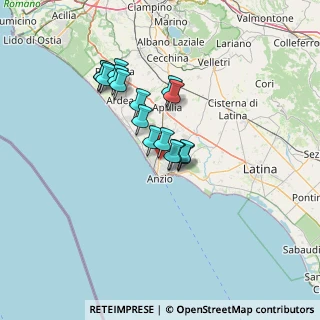 Mappa Via del Cinema, 00042 Anzio RM, Italia (11.13813)