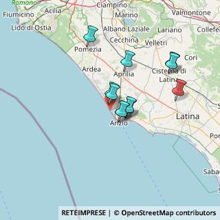 Mappa Via dei Lillà, 00042 Anzio RM, Italia (11.72091)