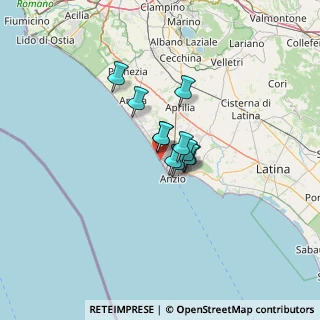 Mappa Via dei Lillà, 00042 Anzio RM, Italia (7.05727)