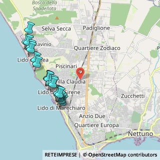 Mappa Via Padova, 00042 Anzio RM, Italia (2.41947)