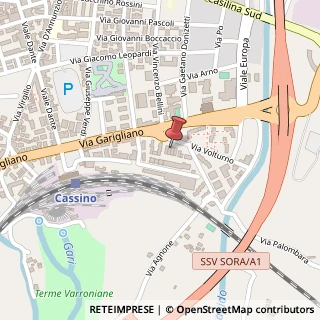 Mappa Via Volturno, 40, 03043 Cassino, Frosinone (Lazio)