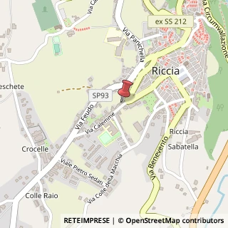 Mappa Via Calemme, 2, 86016 Riccia, Campobasso (Molise)