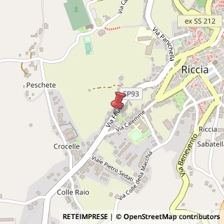 Mappa Via Feudo,  148, 86016 Riccia, Campobasso (Molise)