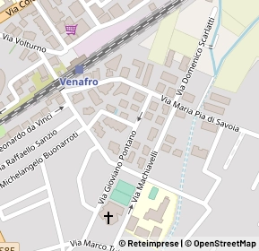 Mappa Via M.Caravaggio, 86079 Venafro IS, Italia (0.11538)
