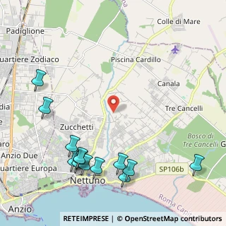 Mappa Via della Fossa, 00048 Nettuno RM, Italia (2.94462)
