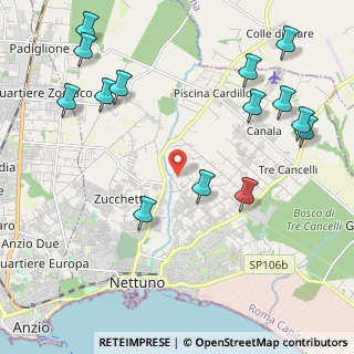 Mappa Via della Fossa, 00048 Nettuno RM, Italia (2.82429)