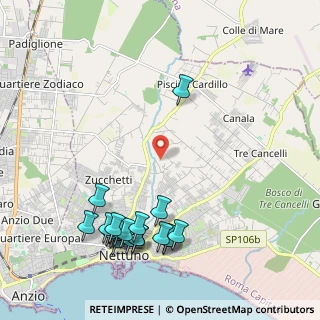 Mappa Via della Fossa, 00048 Nettuno RM, Italia (2.70105)