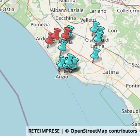 Mappa Via della Fossa, 00048 Nettuno RM, Italia (9.0745)