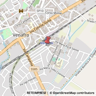 Mappa Via caravaggio 27, 86079 Venafro, Isernia (Molise)