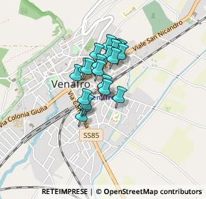 Mappa Via M.Caravaggio, 86079 Venafro IS, Italia (0.282)