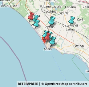 Mappa Via delle Azalee, 00042 Anzio RM, Italia (10.32909)