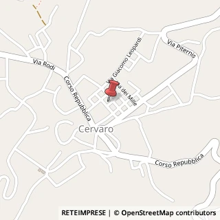 Mappa Via Lorenzo Leone, 32, 03044 Cervaro, Frosinone (Lazio)