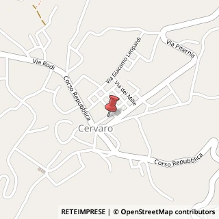 Mappa Via Fadoni, 20, 03044 Cervaro, Frosinone (Lazio)
