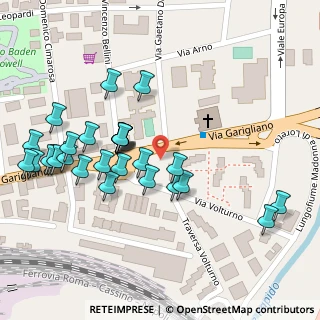 Mappa Via Volturno, 03030 Cassino FR, Italia (0.13929)