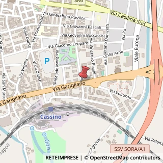 Mappa Via garigliano 1, 03043 Cassino, Frosinone (Lazio)