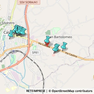 Mappa Via Casalina Km 140+800, 03044 Cassino FR, Italia (1.25286)
