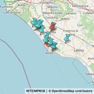 Mappa Viale Roma, 00042 Anzio RM, Italia (10.72286)