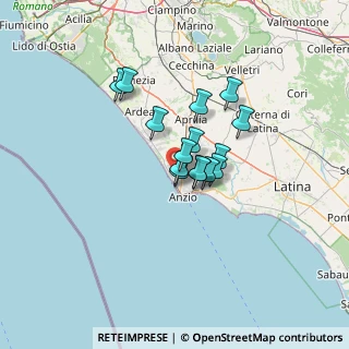 Mappa Viale Roma, 00042 Anzio RM, Italia (8.95267)