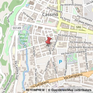 Mappa Viale Dante, 86, 03043 Cassino, Frosinone (Lazio)