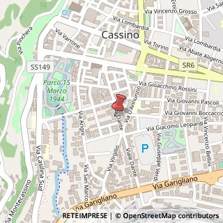 Mappa Viale Dante, 94, 03043 Cassino, Frosinone (Lazio)
