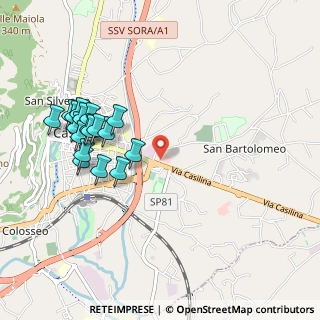 Mappa Via Casilina Sud km 140 +200 A fianco di McDonald, 03043 Cassino FR, Italia (1.10833)
