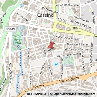 Mappa Via Gabriele D'Annunzio, 69, 03043 Cassino, Frosinone (Lazio)