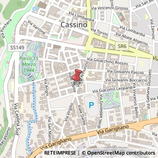 Mappa Viale Dante, 89, 03043 Cassino, Frosinone (Lazio)