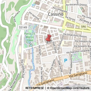 Mappa Via G. Pascoli, 10, 03043 Cassino, Frosinone (Lazio)