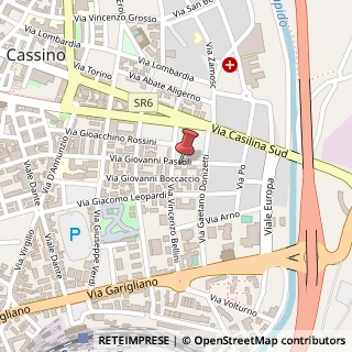 Mappa Via G. Pascoli, 118, 03043 Cassino, Frosinone (Lazio)