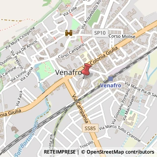Mappa Via delle Milizie, 86079 Venafro IS, Italia, 86079 Venafro, Isernia (Molise)
