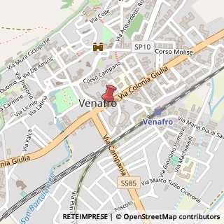 Mappa Via Colonia Giulia, 98, 86079 Venafro, Isernia (Molise)