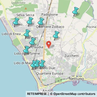 Mappa Via Maestrale, 00042 Anzio RM, Italia (2.44909)
