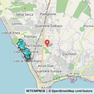 Mappa Via Maestrale, 00042 Anzio RM, Italia (2.56333)