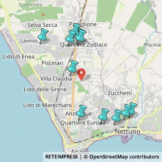 Mappa Via Maestrale, 00042 Anzio RM, Italia (2.46273)